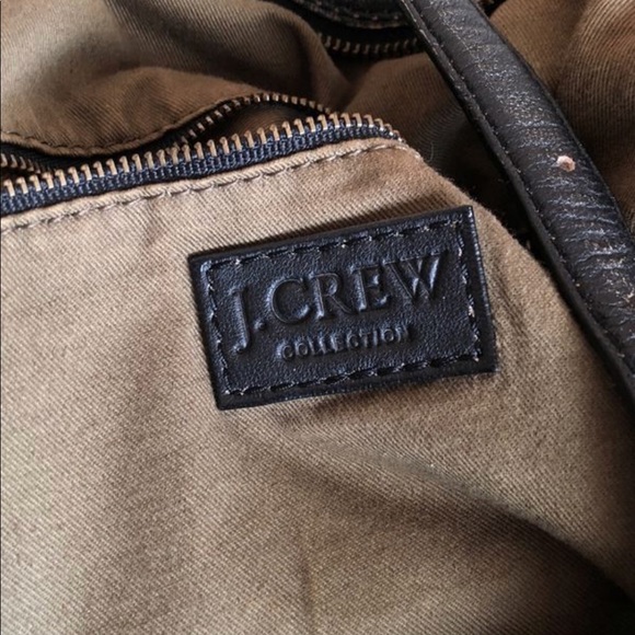 JCrew vintage leather and canvas tote - Picture 3 of 3